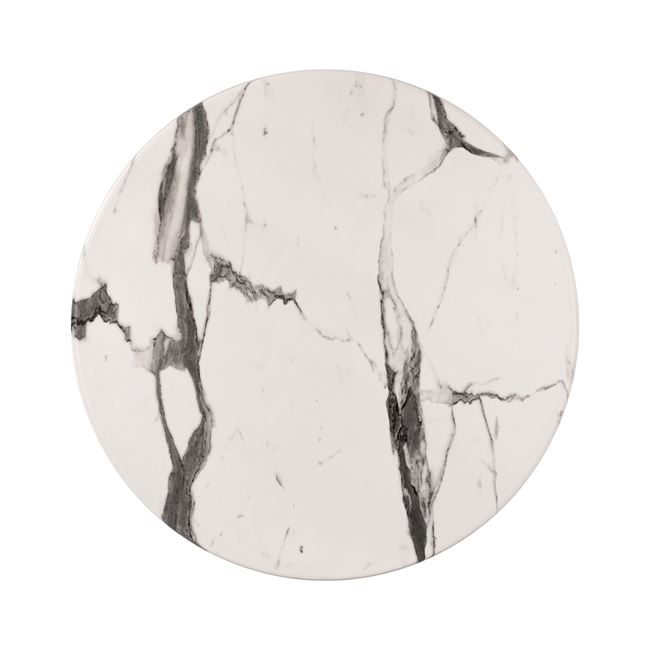 B2BM-0602930 ΕΠΙΦΑΝΕΙΑ ΤΡΑΠΕΖΙΟΥ WERZALIT Φ60Χ2.5εκ. MARBLE WHITE-GREY 5657 HM5227.11 - Image 1